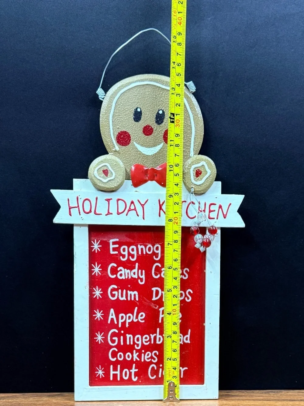 Gingerbread Candle Holders and Gingerbread “Holiday Kitchen” Sign